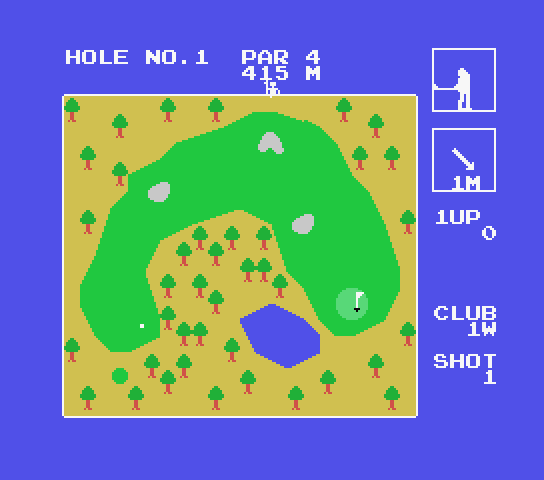 Super Golf screenshot 2 for MSX